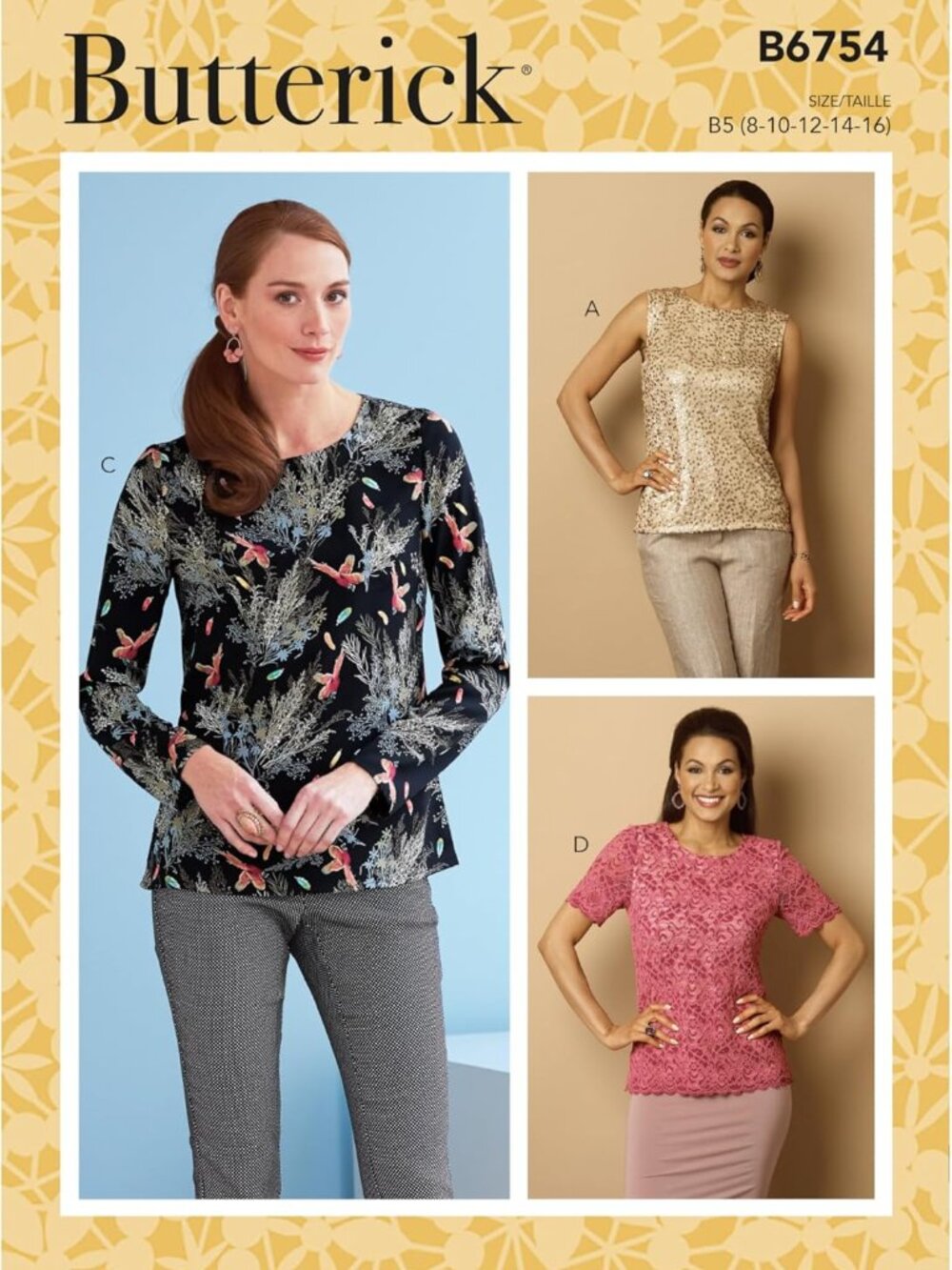 Butterick B6754 Pattern (8-16) & (16-24)